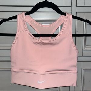 pink Nike sports bra size small
